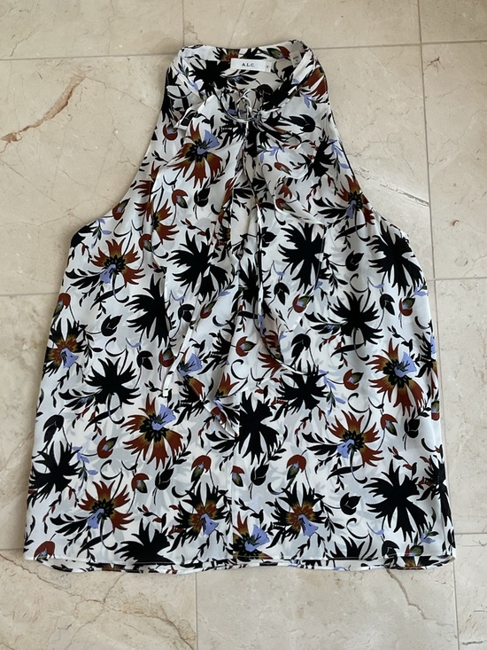 A.L.C. Tie Neck Blouse